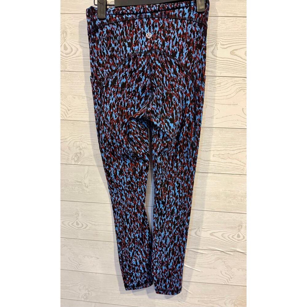 Lululemon Swift Speed High-Rise Tight 28" Leopard Camo Blue Nile Multi SZ 2 - Picture 6 of 7
